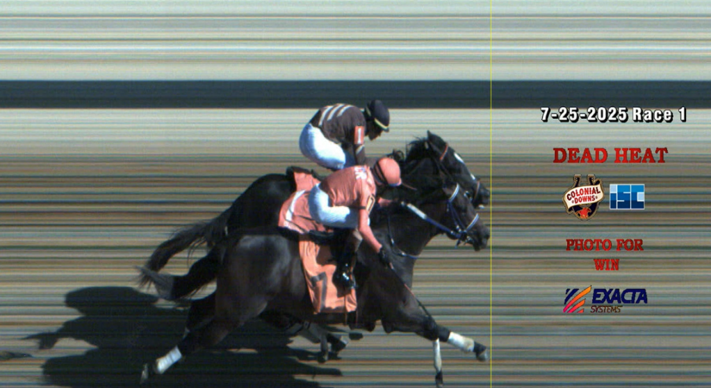 The rare "double death fever" in Colonial Downs featured the first and third tie of the same race - Virginia Pilot