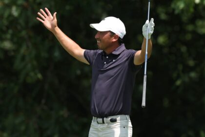 Doug Ghim has five hole outs, two for Eagle