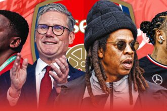Famous Arsenal fans including Keir Starmer, Jay-Z and Kim Kardashian