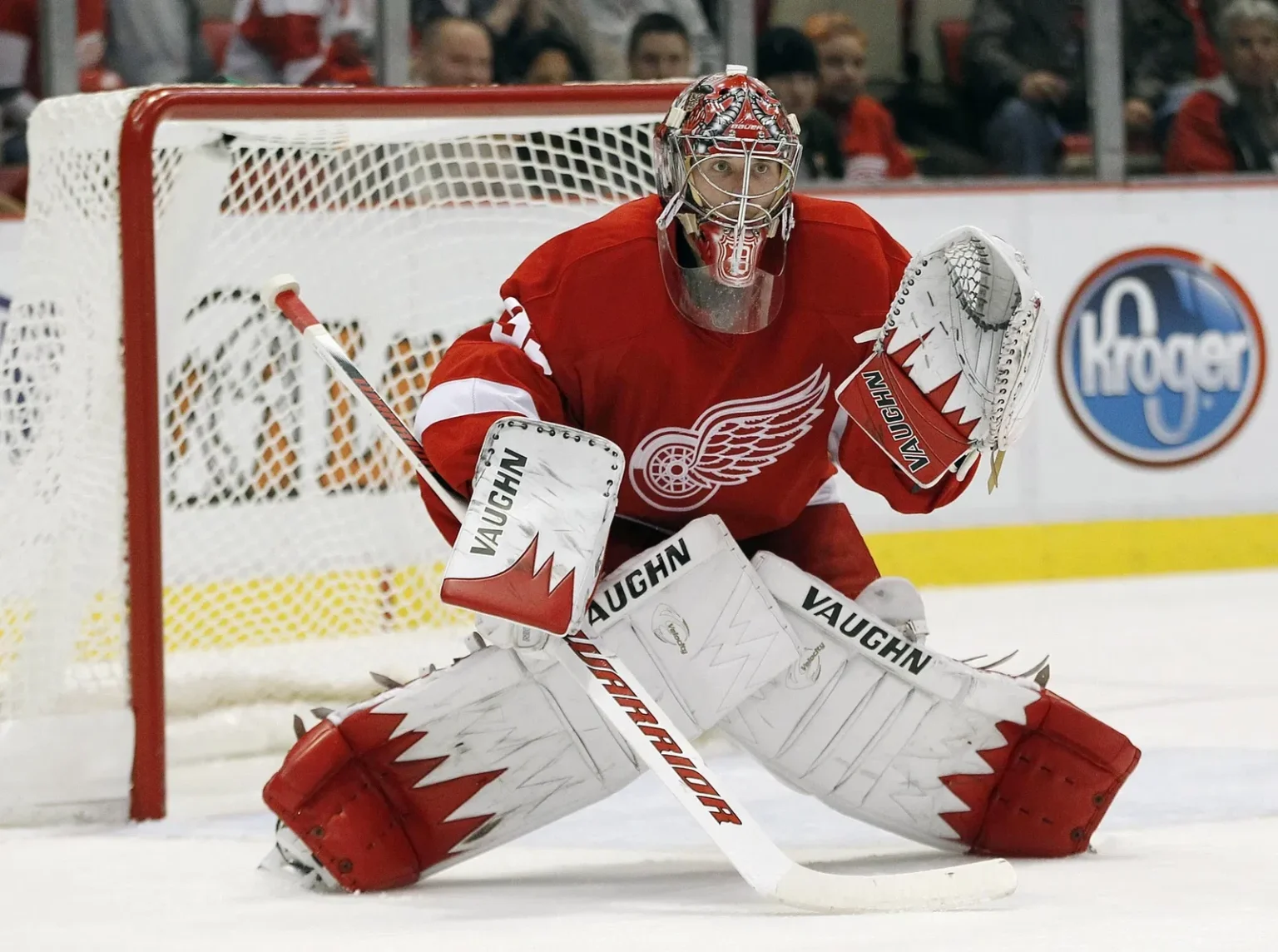 Flashback: Red Wings 'Jimmy Howard chases Sydney Crosby at Joe Louis Arena