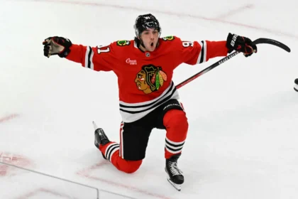 Blackhawks' Freebird: How Frank Nazar went from the AHL to Chicago's No. 2 Center