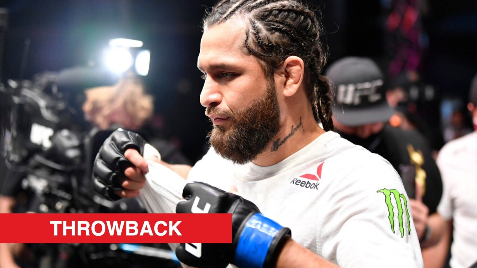 Jorge Masvidal gets ready to enter the Octagon for his title fight against Kamaru Usman at UFC 251.