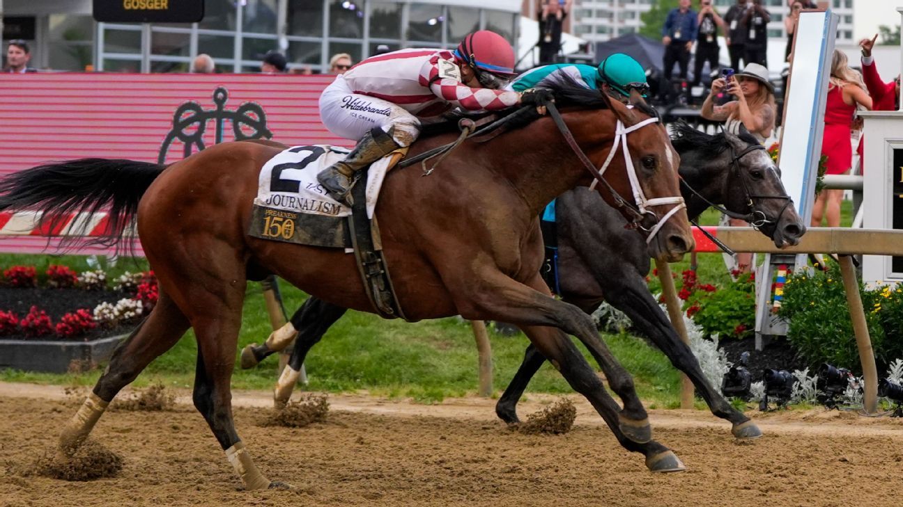 Journalism wins Preakness after a runner-up derby finish