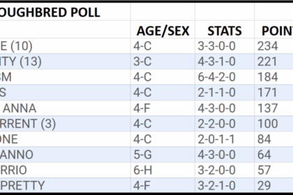 Journalism ranks third in the NTRA Top Thoroughbred polls