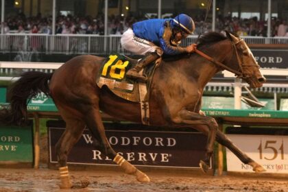 Sovereignty, the winner of the Kentucky Derby, will not run in the Preakness Stakes