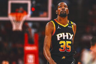 Kevin Durant will officially land on a rocket as part of a seven-team mega trade