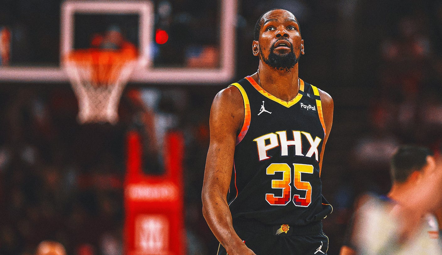 Kevin Durant will officially land on a rocket as part of a seven-team mega trade