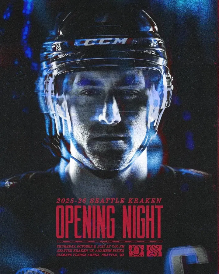Opening Night: Kraken will host the Division's enemy, Anaheim Ducks, on October 9th.