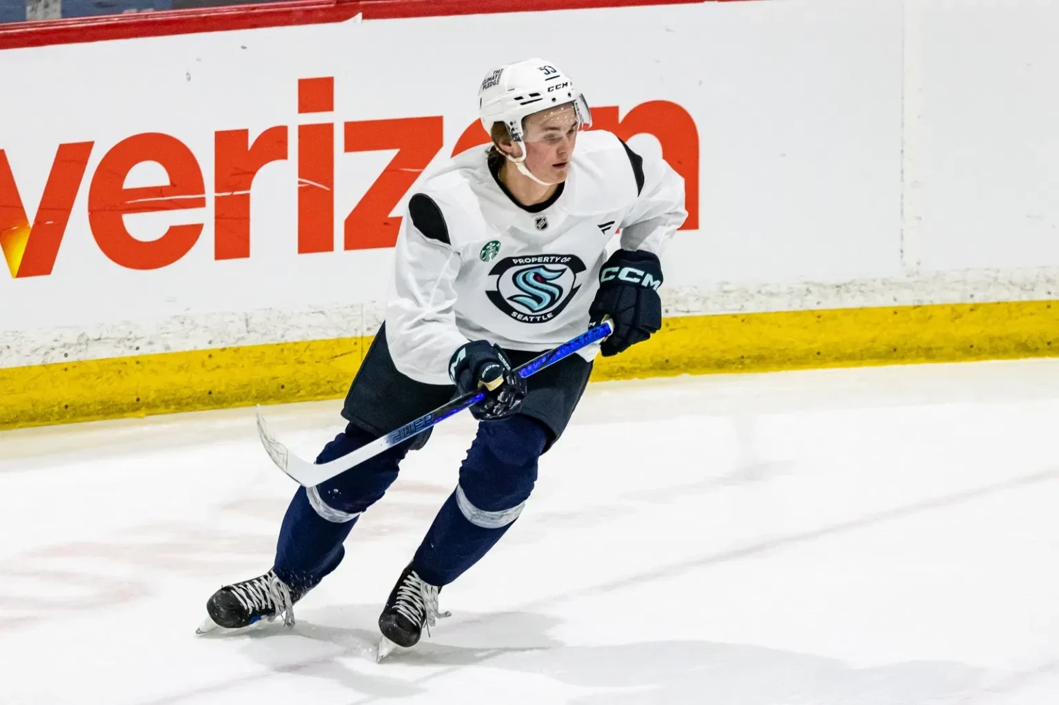 Kraken Prospect Blake Fiddler has the size and skates of modern defenders, but is looking to improve