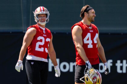 Kyle Juszczyk says Christian McCaffrey looks healthy and explosive.
