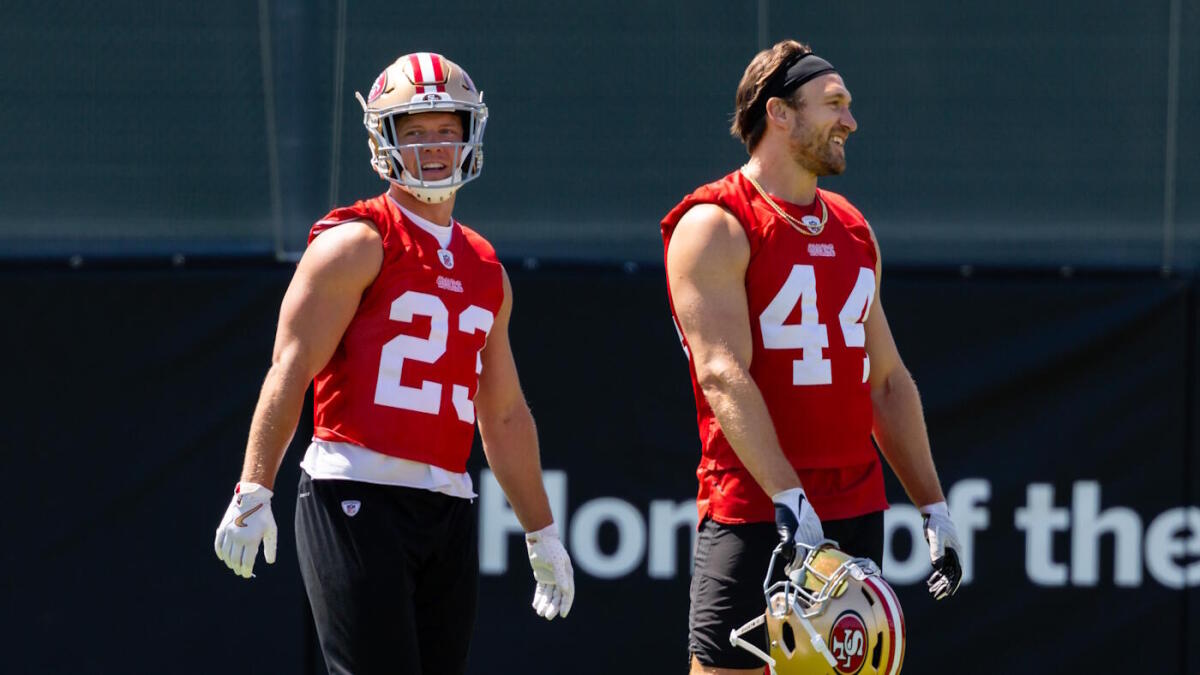 Kyle Juszczyk says Christian McCaffrey looks healthy and explosive.