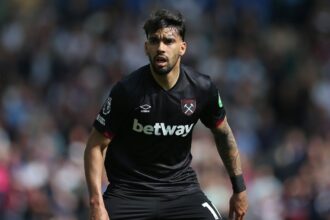 Lucas Paqueta in action for West Ham against Brighton