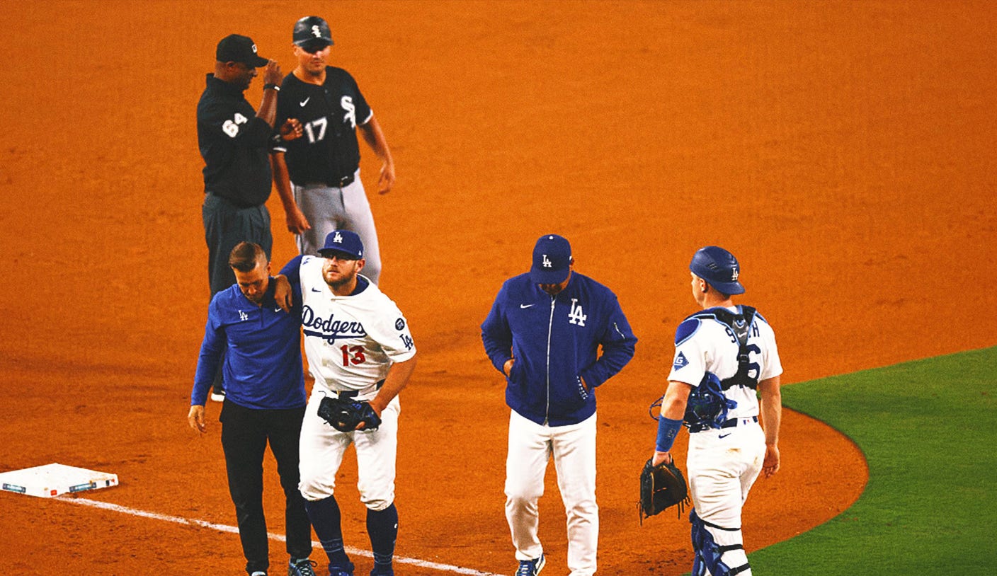 Dodgers' Max Mancey hits the injured list and is set to miss six weeks after the collision