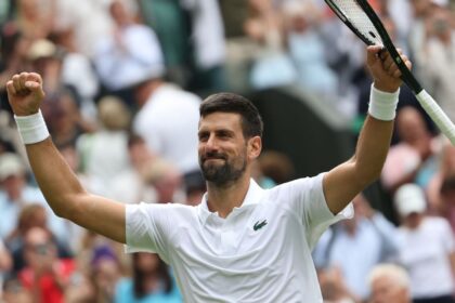 Novak Jjokovic tested but advanced to Wimbledon quarterfinals