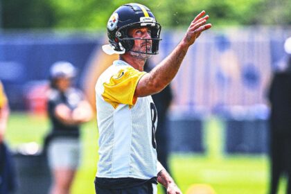 Pittsburgh's Aaron Rodgers training camp begins with a pick and a careful optimism