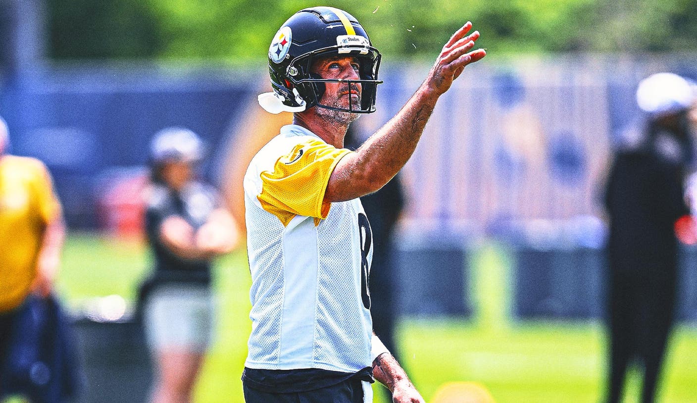 Pittsburgh's Aaron Rodgers training camp begins with a pick and a careful optimism