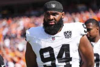 Raiders' Christian Wilkins lists puppy list after his latest retreat from a leg injury