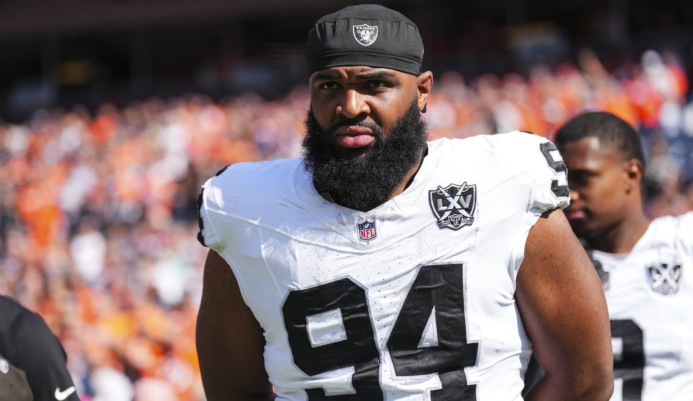 Raiders' Christian Wilkins lists puppy list after his latest retreat from a leg injury
