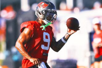 Rookie Emeka Egbuka "raising the standard" in Buccaneers' first practice