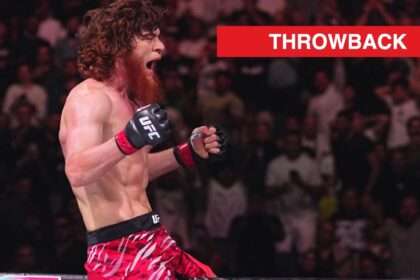 Shara Magomedov celebrates his knockout win at UFC 308