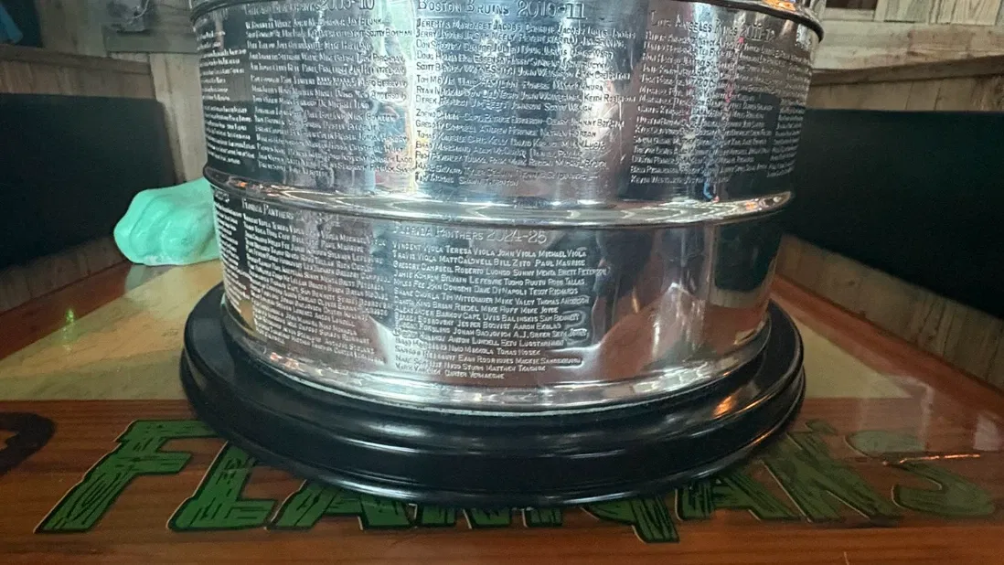 The Stanley Cup finds its way to South Florida's staple food flanigan