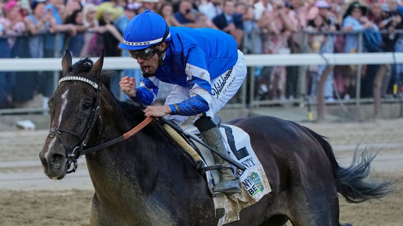 Sovereignty wins Jim Dandy in a thrilling comeback in Saratoga
