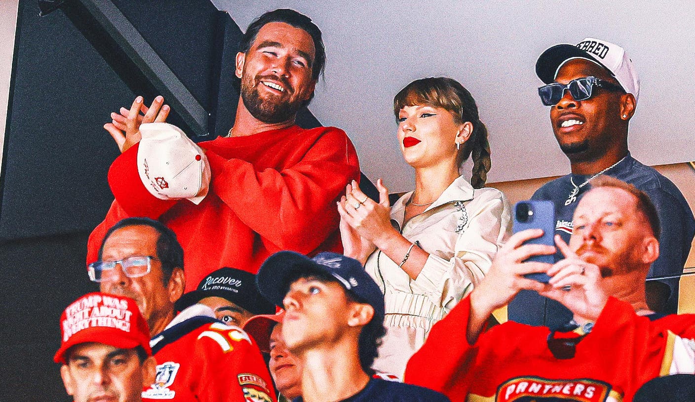 Taylor Swift and Travis Kelse attend the Stanley Cup final alongside Wayne Gretzky