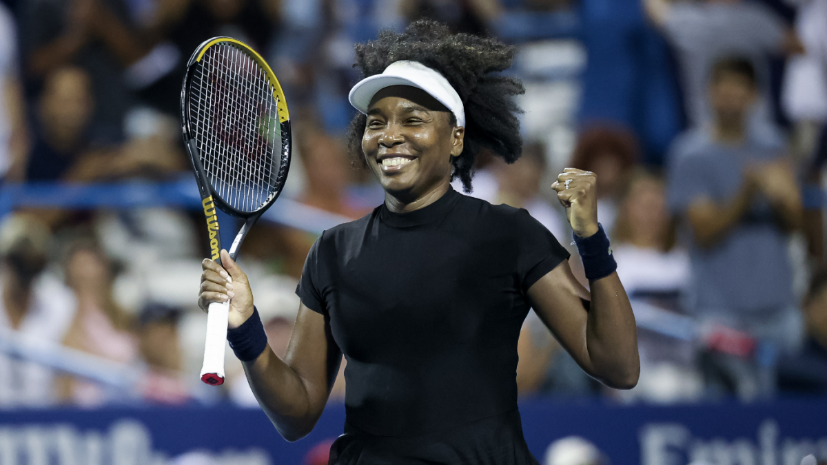 Tennis legend Venus Williams wins his first singles match since 2023 and offers nine aces