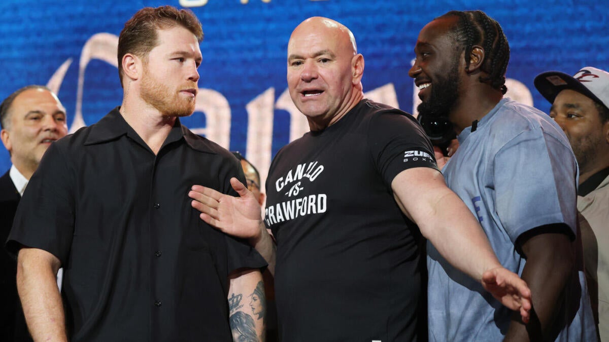 Terrence Crawford and Canelo Alvarez are in the title showdown to trade bar barbs verbally before September