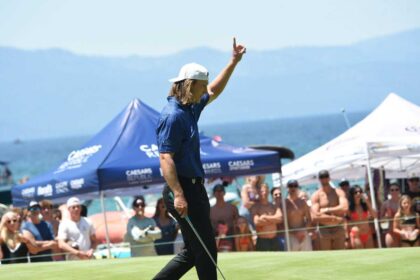 Trevor Lawrence Nail Star Studs Shot at Celebrity Golf Championship