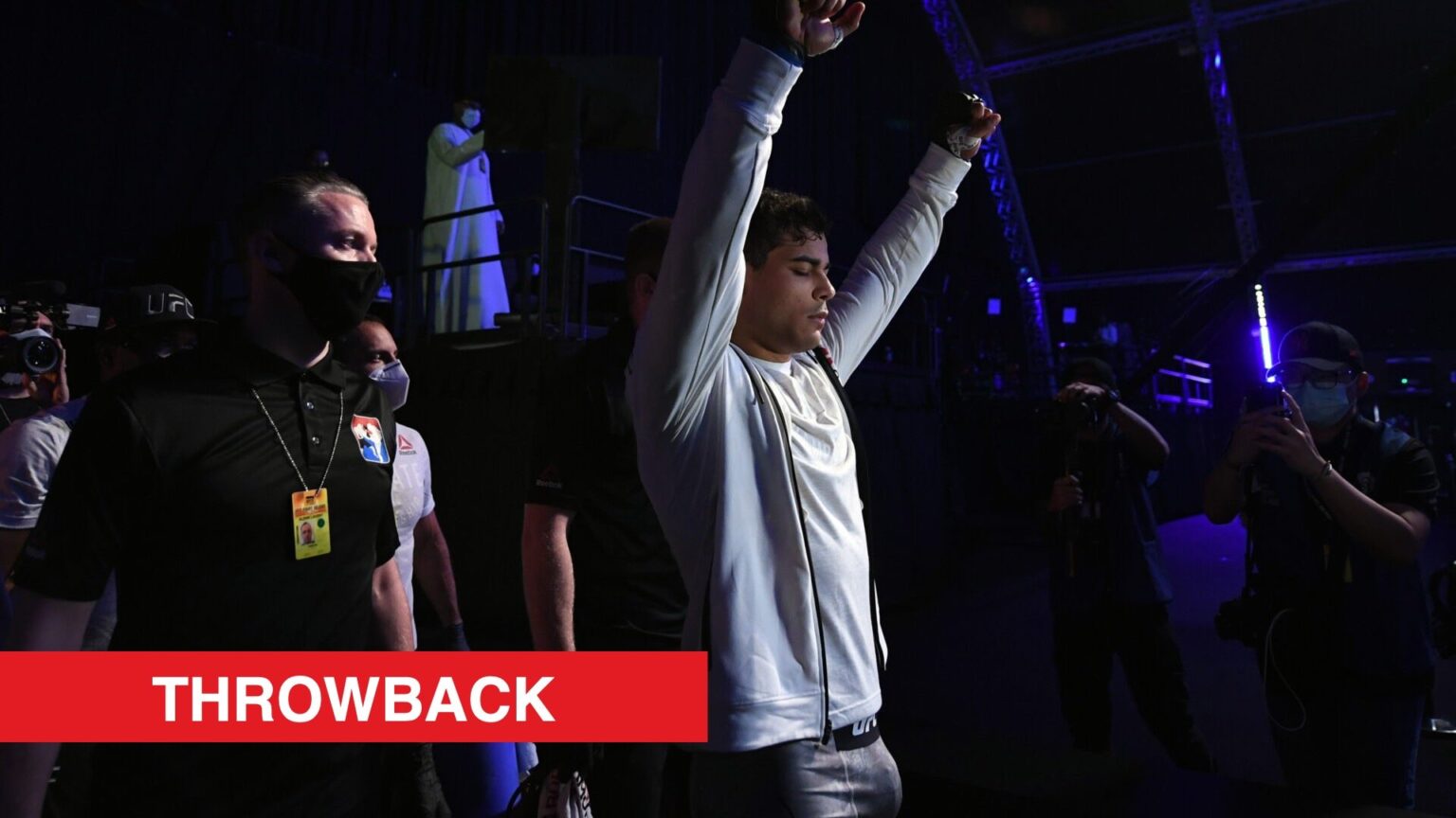Paulo Costa during his walkout for UFC 253 fight against Israel Adesanya