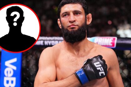 Khamzat Chimaev prepares to face Robert Whittaker at UFC 308, inset mystery icon