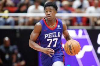 76ers' VJ Edgecombe likes the odds of teams making the 2026 NBA Finals to set goals for their rookie season
