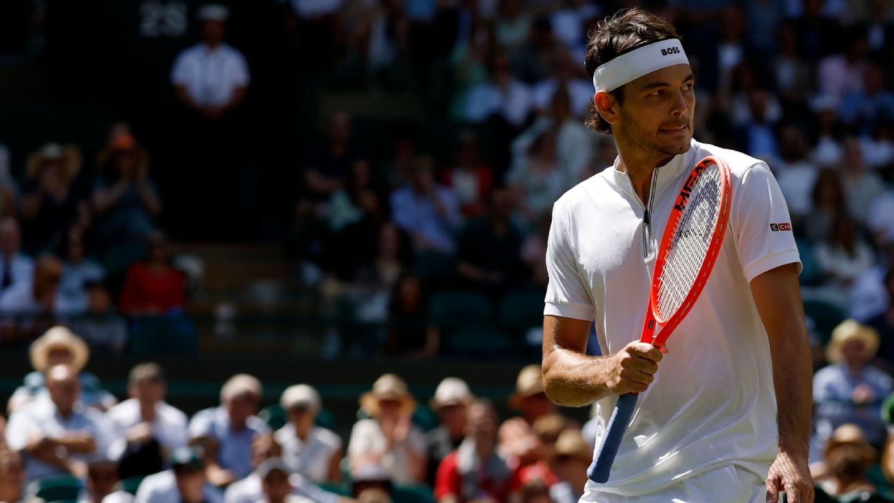 Will Rising American Taylor Fritz be able to defeat Carlos Alcaraz from Wimbledon?