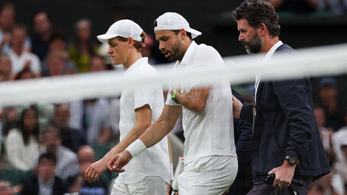 Wimbledon 2025 Results: Giannik Sinner advances to the quarterfinals after Grigor Dimitrov retires due to injury