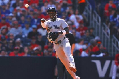 The Yankees move All-Star infielder Jazz Chisholm Jr. second from 3 base