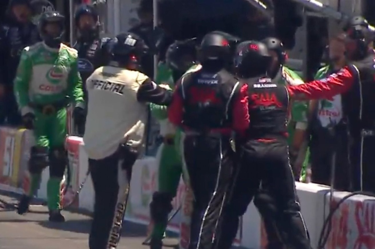 Pit Road conflict erupts after close calls during the Sonoma Cup race