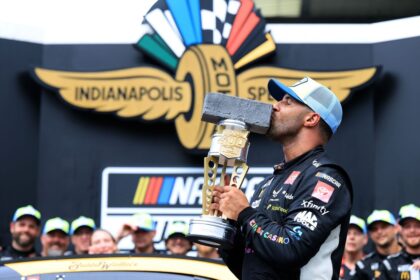 Bubba Wallace beats Kyle Larson to win a Brickyard 400 with double overtime