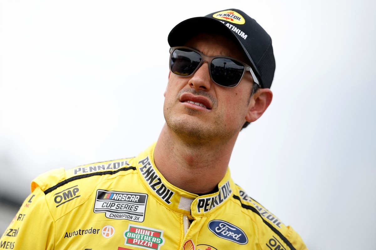 Joey Logano stands up against Ross Chastain after Chicago crushes