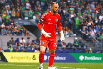 Seattle Sounders' Stephen Frey took off in ambulance after colliding on the field