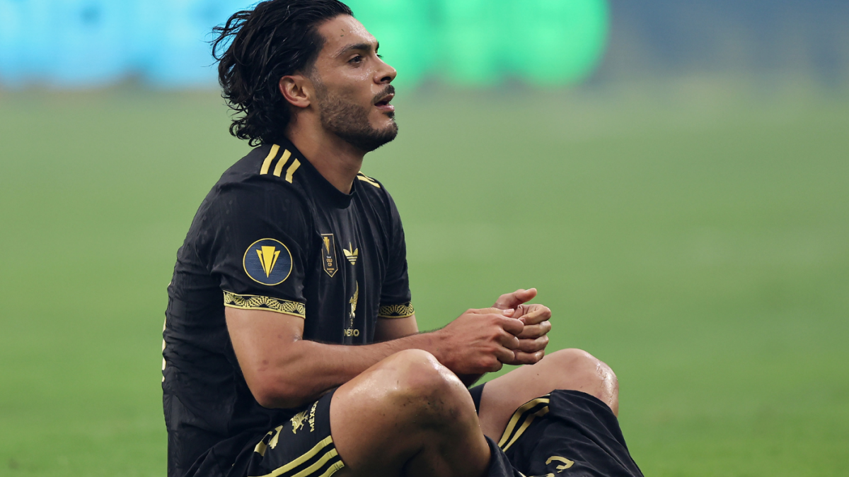 Mexico's Raul Zimenez pays tribute to former teammate Diogo Jota in goal celebrations in the Gold Cup final