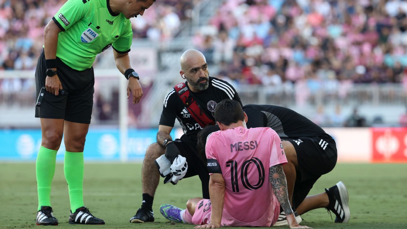 Messi finishes Inter Miami's game with obvious injuries