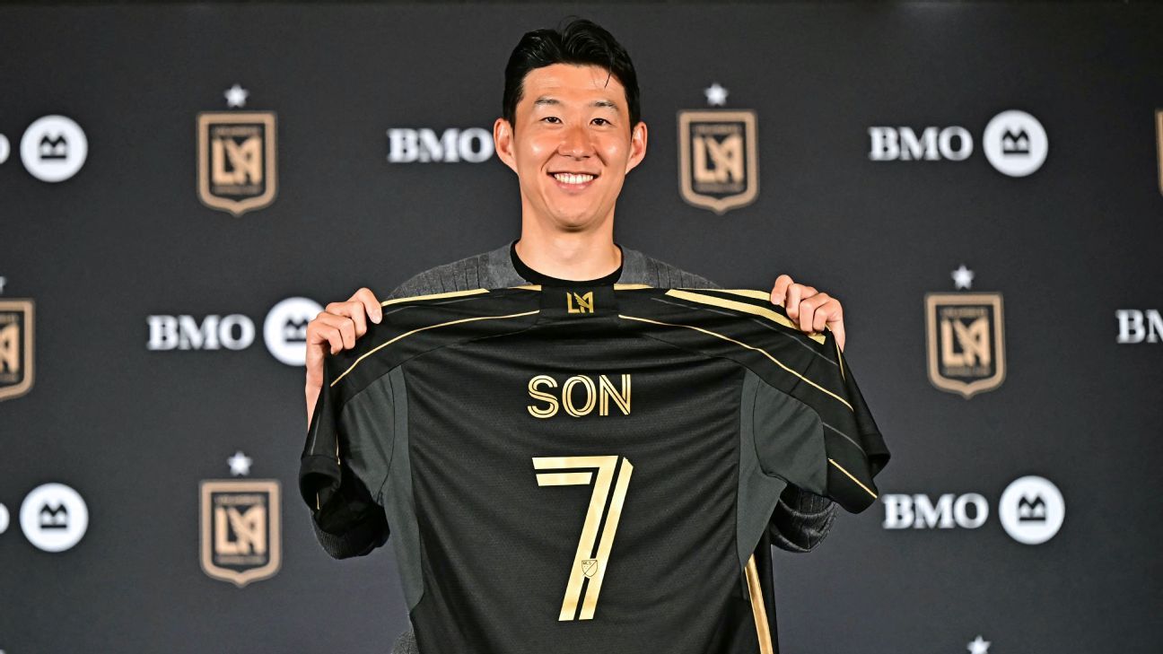 The legendary son Heung-Min, LAFC, currently heading for MLS