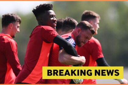Andre Onana in Manchester United training
