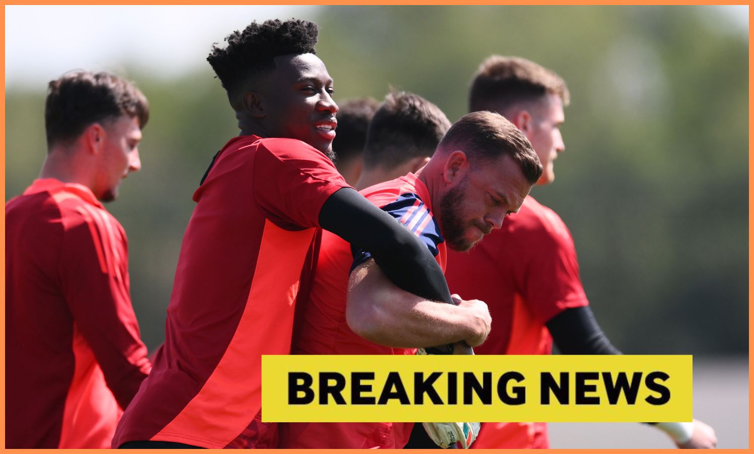 Andre Onana in Manchester United training