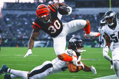 The Bengals believe Chase Brown is in the top 10 RB and will use him in 2025