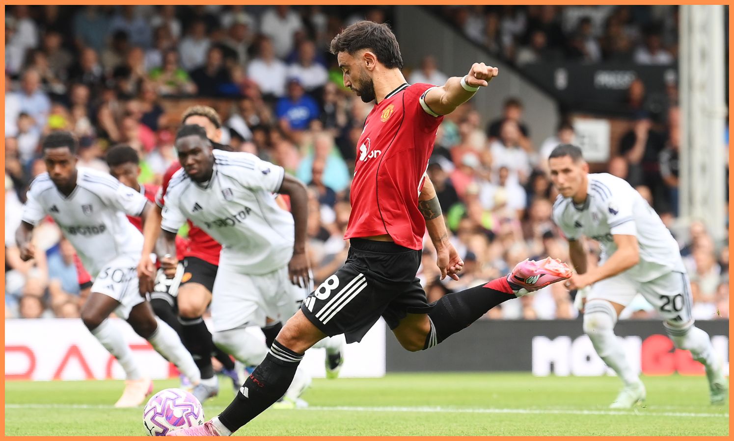 Bruno Fernandes taking a penalty