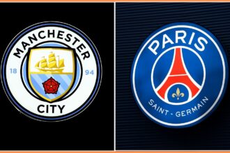 Manchester City and PSG official club logos