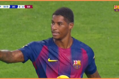 Video: Man United lender Marcus Rashford scores first Barcelona goal