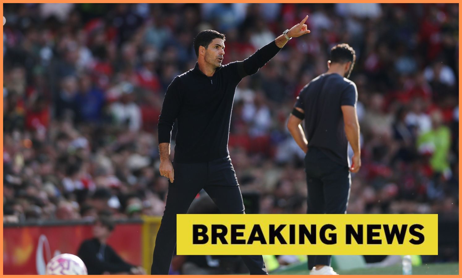 Mikel Arteta gestures during Arsenal